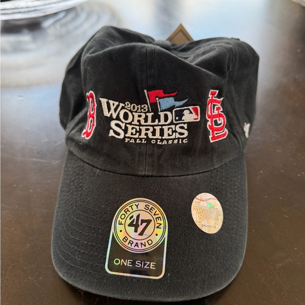 '47 Brand Black 2013 World Series Fall Classic Adjustable Cap - Boston Red Sox